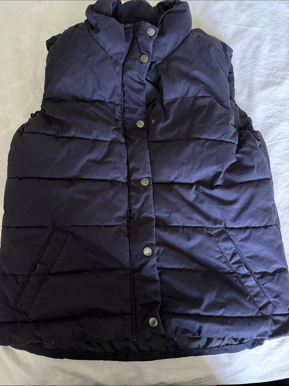 H&M LOGG collection Navy Quilted Puffer Vest